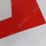 Reflective Sticker For Vehicle - Red White Reflective Rear Marker Arrow Sticker